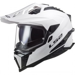 /capacete dual ls2 mx701 branco